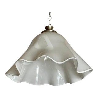 Murano Glass Handkerchief Style Hanging Light For Sale