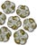 Antique French Limoges Porcelain Oyster 22k Gold & Ferns Decorated Plates Set of 7 For Sale - Image 12 of 18