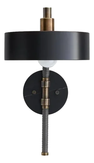 Arteriors Home Aaron Sconce, Black