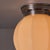 1940s Finnish Geometric Glass and Metal Wall or Ceiling Lamp in the Manner of Paavo Tynell For Sale - Image 11 of 18