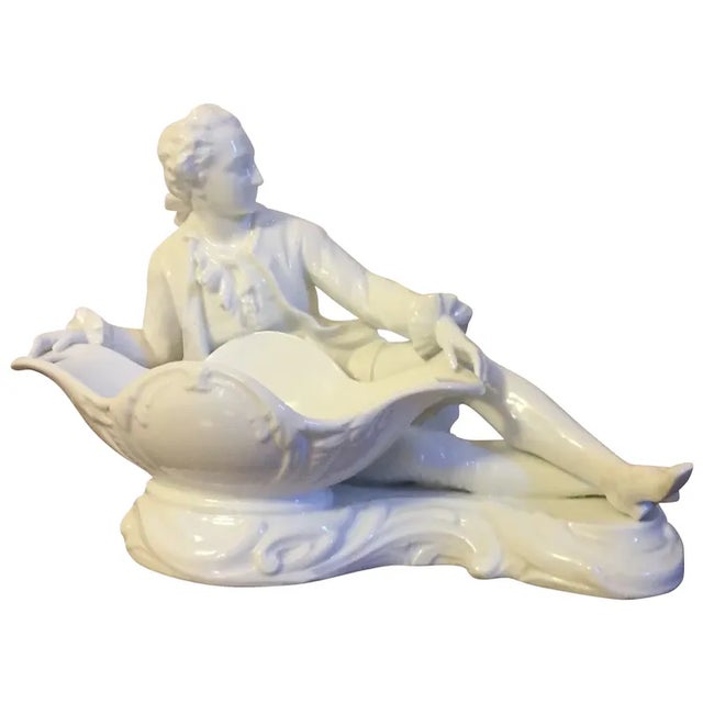 Antique 19th Century Meissen Blanc De Chine Porcelain Figural Sweetmeat Table Garniture For Sale - Image 13 of 13