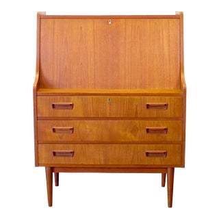 Tibergaard Danish Teak Secretary Desk For Sale