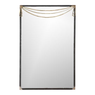 Contemporary Patinated Metal Mirror For Sale