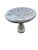 Sculpture Materials Vintage Concrete Shell Motif Bird Bath and Base- 2 Pieces For Sale - Image 7 of 8
