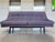 Originally crafted in the 1960s, this cozy Danish Modern sofa was later reupholstered in a gray lavender linen, with...