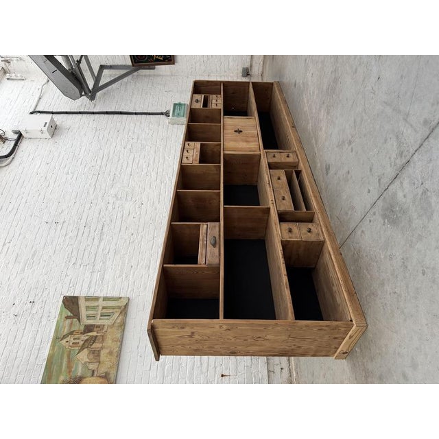 Large Workshop Cabinet in Pine, 1940s For Sale - Image 15 of 18