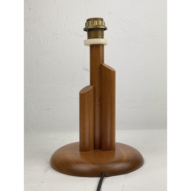 Mid-Century Modern Scandinavian Pine Skyscraper Table Lamp, 1970s For Sale - Image 10 of 13