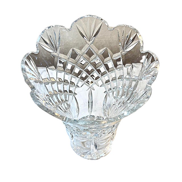 Waterford Crystal Copeland Vase, Discontinued. Pattern Code: WATCOP Era: c. 1990s–2000s Dimensions: Approx. 8” tall, 5.5”...