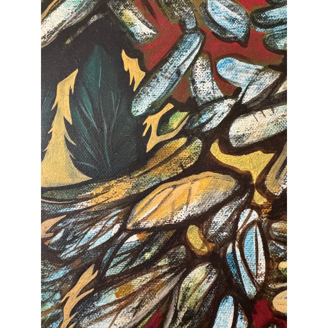 Late 20th Century Abstract Expressionist Painting Signed “David” For Sale - Image 5 of 5