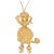 1950s Large Goldtone Poodle Pendant Necklace For Sale