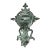 Lovely Antique Patinated Cast Iron Lion Door Knocker For Sale