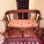 Brown Vintage Hand Carved Mahogany Chippendale Parlor Settee Chairs Set For Sale - Image 8 of 9