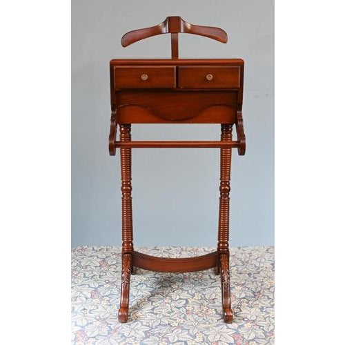 Wood Mahogany Gentelmans Valet Shirt Press Stand For Sale - Image 7 of 7