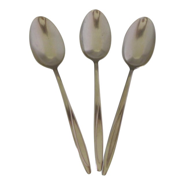 MidCentury Stainless Steel Serving Spoons Set of 3 Chairish