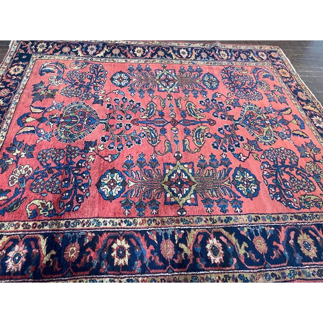 Traditional Antique Persian Lilihan Rug For Sale - Image 3 of 9