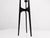 Large Brutalist Tripod Chandelier in Hammered Wrought Iron, Europe, 1960 For Sale - Image 4 of 11