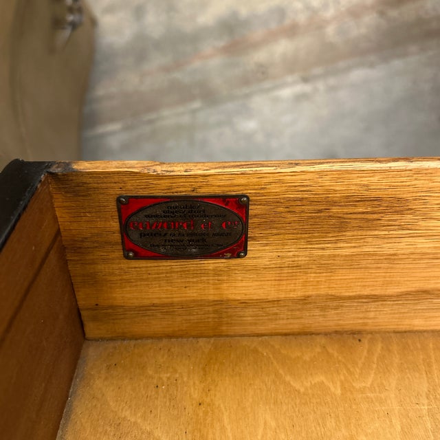 Cassard Et Cie Parisienne Antique Black and Gold Side Tables a Pair For Sale - Image 4 of 10