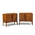 Unagusta Mid Century Walnut Curved Nightstands - Pair Each nightstand measures: 28 wide x 16.75 deep x 24.75 inches high...