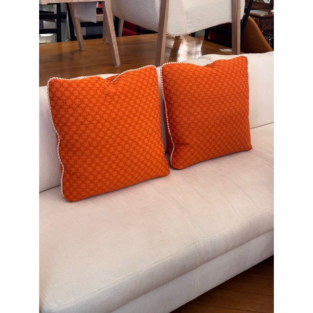 Bernhardt Patterned Feather Down Throw Pillows, Pair For Sale - Image 12 of 12