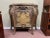 Wood Louis XV Style Gilt Painted Marble Inset Top Bombe Commode For Sale - Image 7 of 12