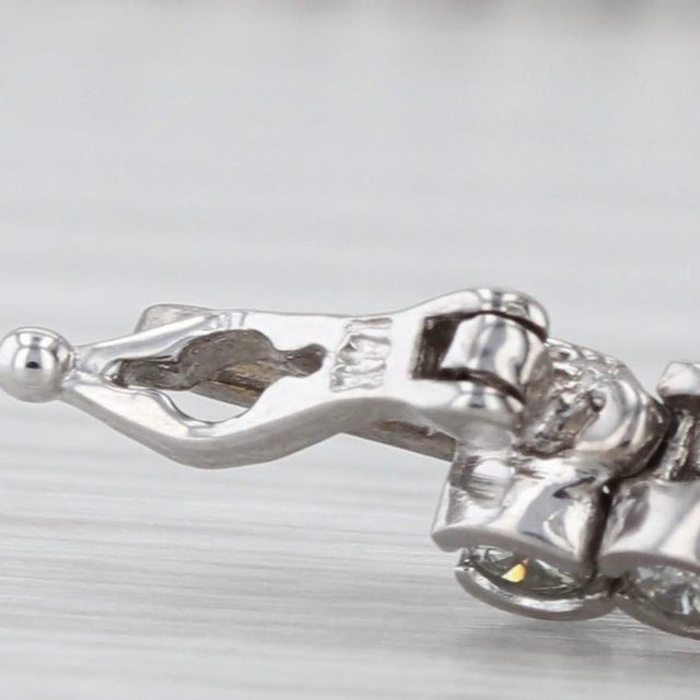Silver 2.50ctw Diamond Tennis Bracelet 14k White Gold 7" 3.6 Mm For Sale - Image 8 of 8