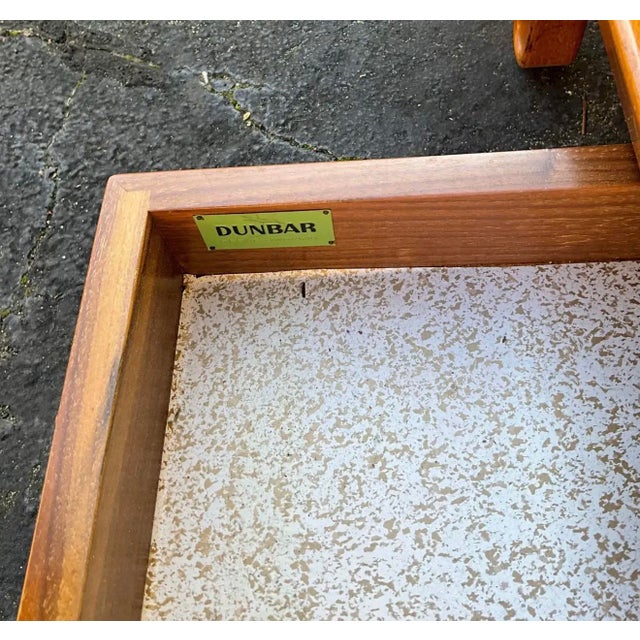 Mid 20th Century Mid-Century Modern Edward Wormley for Dunbar Long John Walnut Coffee Table For Sale - Image 5 of 7