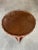 Wood Art Deco Round Smoking Side Two-Tier Table With Bottle Cap Top For Sale - Image 7 of 8