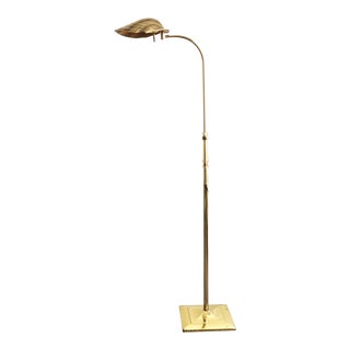 Vintage Brass Shell Floor Lamp For Sale