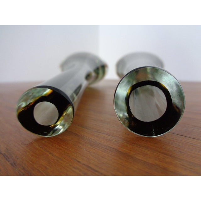 Murano Formia Glass Vases by Giuliani Mian for Fornace Mian, 1980s, Set of 2 For Sale - Image 10 of 13