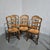A very good set of six French rush seated farmhouse dining chairs, in very good overall condition. 39" high 18" wide 18.5"...