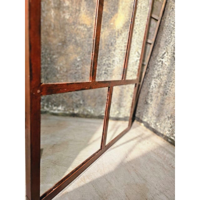 Industrial Metal Mirror, 1920s For Sale - Image 4 of 5