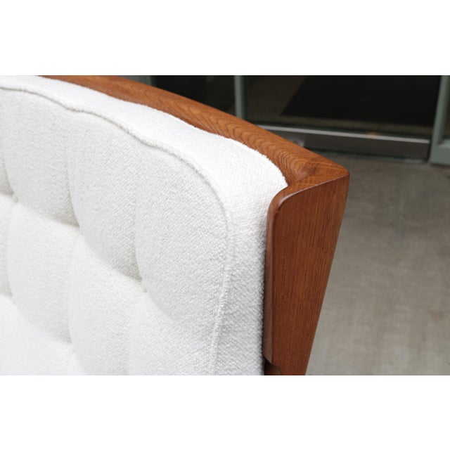 Modern 1960s Modernist Oak Sofa Designed by Guillerme et Chambron For Sale - Image 3 of 14