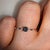 Natural Alexandrite Ring w Natural Diamonds in Solid 14K White Gold Round 4mm For Sale - Image 4 of 9