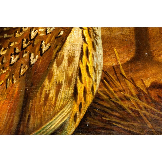 Late 19th Century Late 19th Century Wood Frame Oil / Canvas Painting For Sale - Image 5 of 9