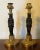 Antique French Empire Gilt Bronze Candlesticks in the Manner of Thomas Hope 1810- a Pair For Sale - Image 10 of 13