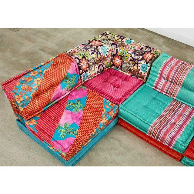 Red Mah Jong Hans Hopfer for Roche Bobois Kenzo Missoni 21 Piece Sofa For Sale - Image 8 of 12