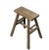 This small stool is made of solid elm and constructed mortise and tenon joinery. Solid structure. It shows age proper...