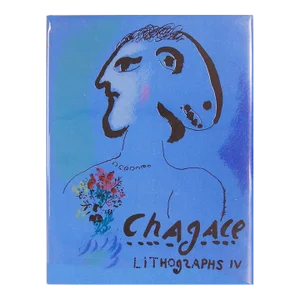1974 Marc Chagall 'Chagall Lithographs IV (1969-1973)' Modernism Blue France Book