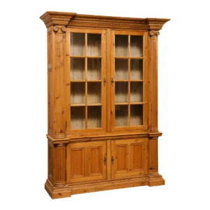 Mid 20th Century English Tall Display & Storage Cabinet
