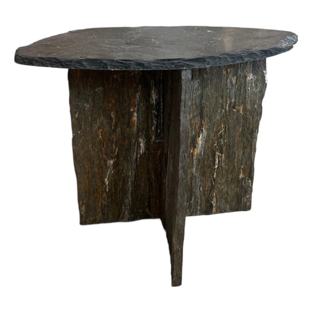 French Slate Table - Triangular (Two Available) For Sale