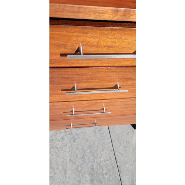 Mid Century Paul McCobb Walnut Long Dresser for Calvin Furniture Co. Grand Rapids Mich. 66 Inches For Sale In San Diego - Image 6 of 6