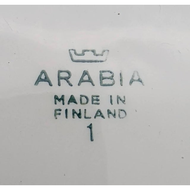 Mid 20th Century Arabia of FInland "Sotka" 6-Piece Dinnerware Designed by Raija Uosikkinen, a Set of 25 Pieces For Sale - Image 18 of 18