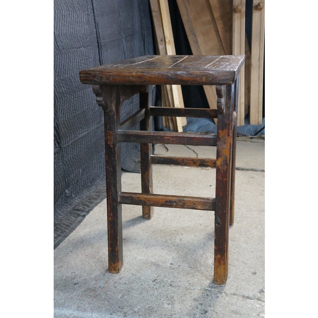 Mid-20th Century Chinese Ming Style Elm Altar Wine Table Hall Console 35" For Sale - Image 10 of 18