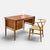 Danish Extendable Writing Desk in Teak and Oak, 1950s For Sale - Image 4 of 14