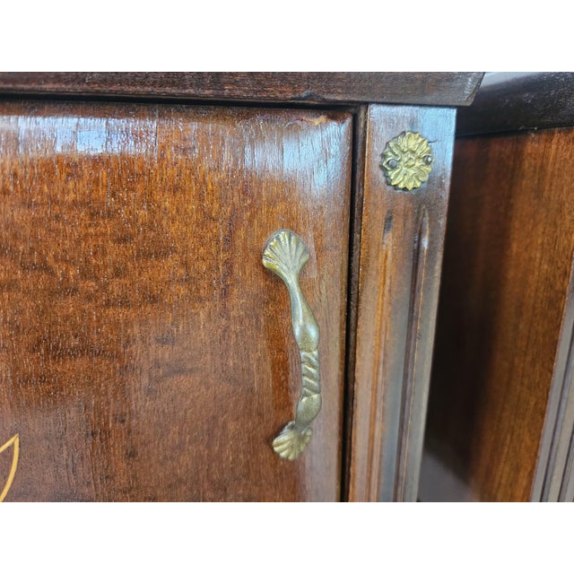 Vintage Oak Bedside Tables with Glass Tops, 1960, Set of 2 For Sale - Image 11 of 18