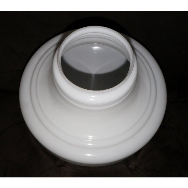 Art Deco 1930's School House 14" Ceiling Light W/Mounts, 10 Inches High For Sale - Image 3 of 4