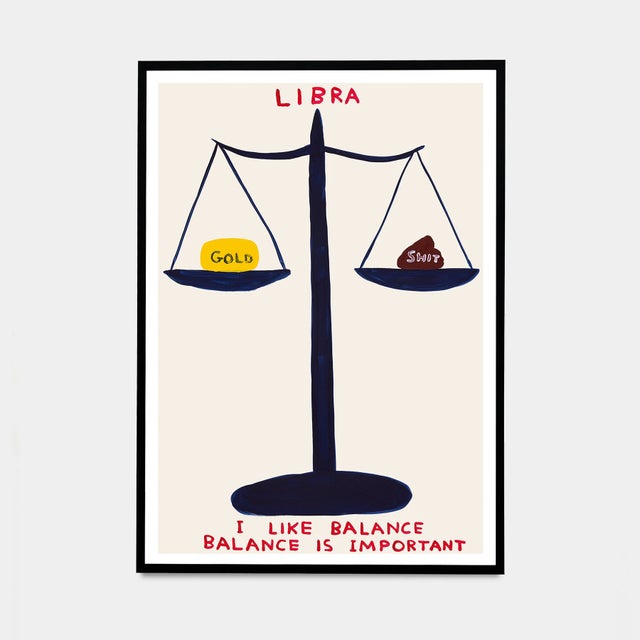 Set of 12 David Shrigley Signs of the Zodiac Lithograph Poster (Individual), 2021 For Sale - Image 10 of 13
