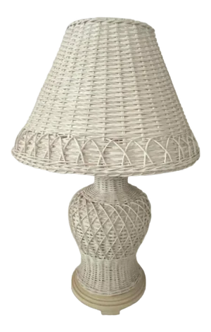 Vintage Wicker Lamp