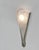 Silver Ejg French Art Deco Floral Frosted Glass Wall Sconces 1920s - A Pair For Sale - Image 8 of 12