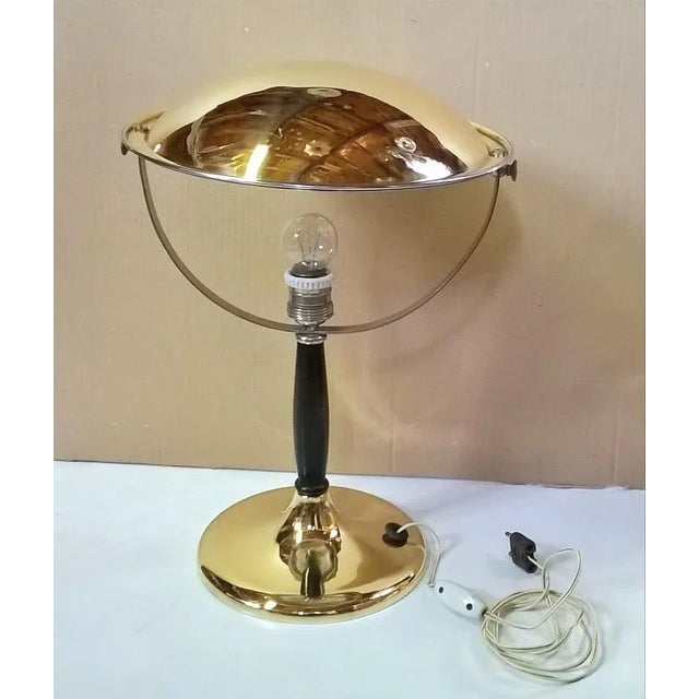 1940s Gardoncini Table Lamp in Brass from Zerowatt,1940s. For Sale - Image 5 of 8